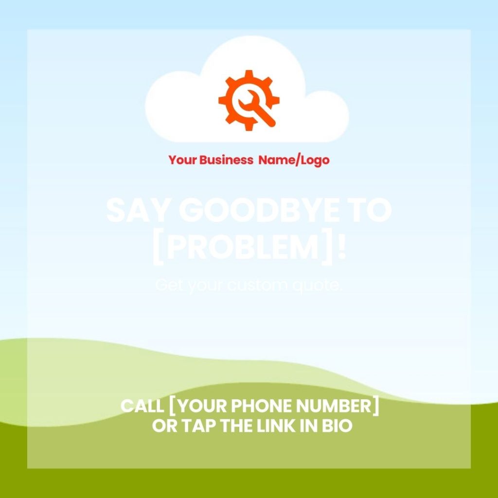Canva Templates for Tradies (Red Gradient) - Image 5