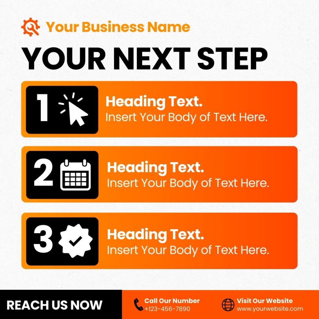 Canva Templates for Tradies (Red Gradient) - Image 8