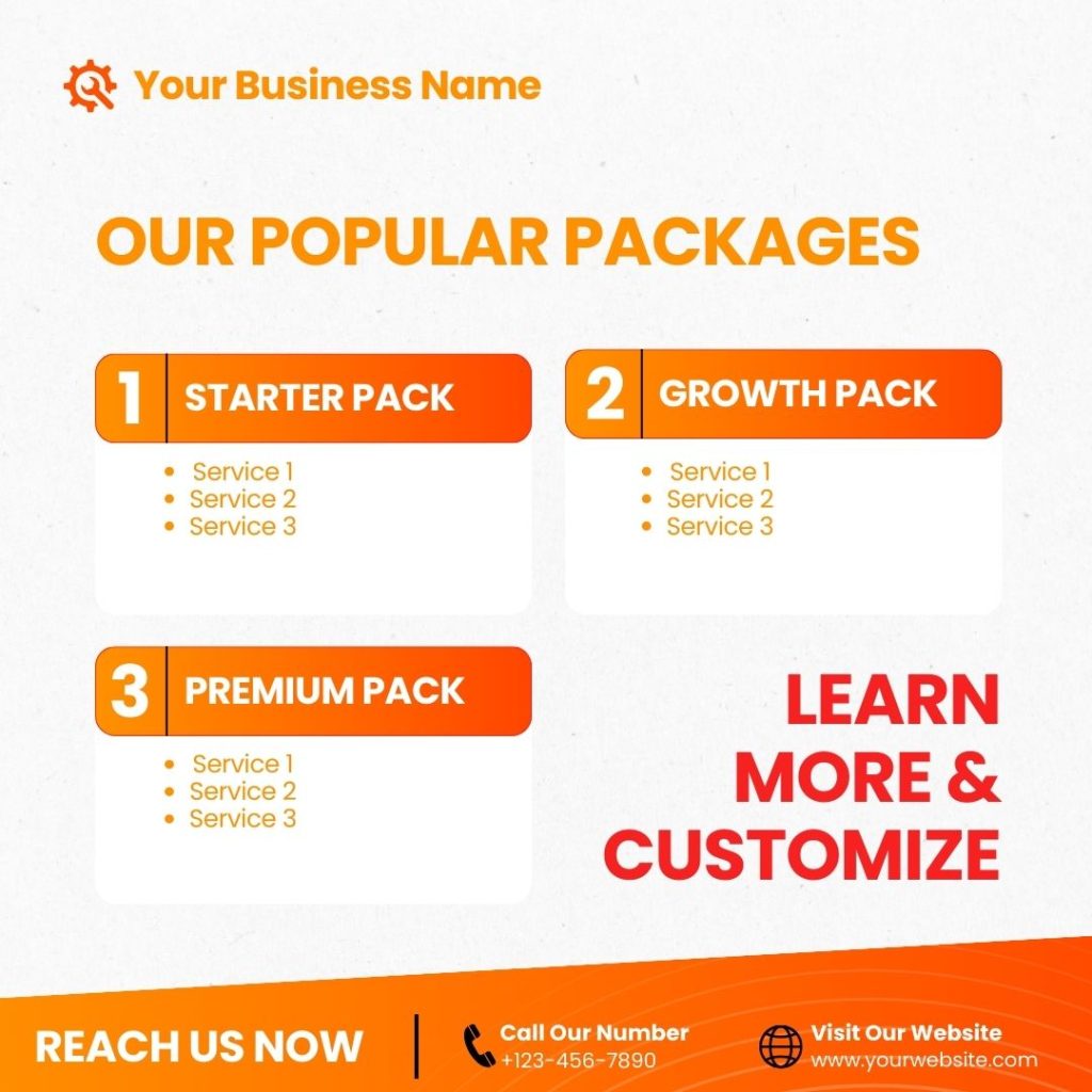 Canva Templates for Tradies (Red Gradient) - Image 11