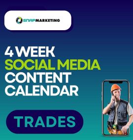 4 week social media content calendar for tradies