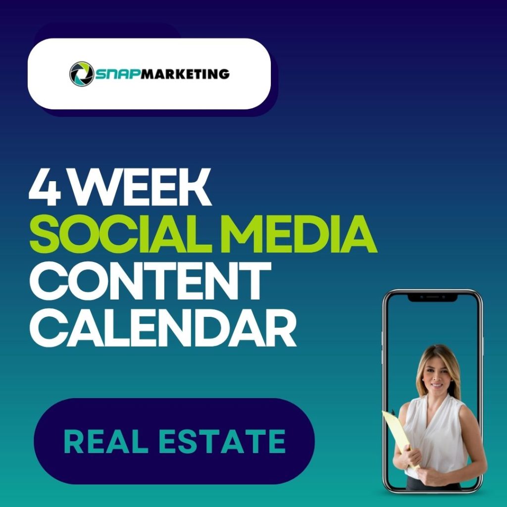 4 week content calendar real estate agents nz