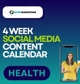 4 week social media content calendar for health practioners