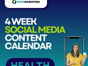 4 week social media content calendar for health practioners